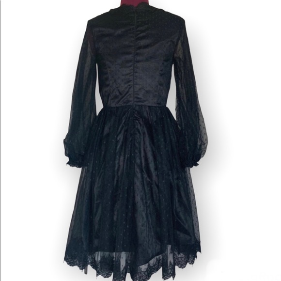Black Lace Cocktail/Formal Dress - Picture 3 of 5